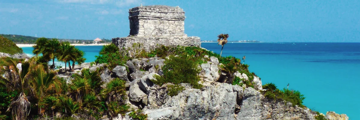 Maya-Tempel an der Küste von Tulum